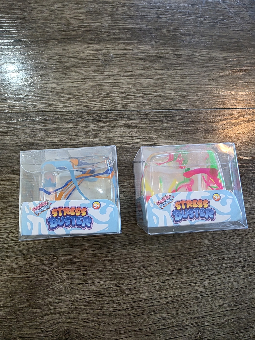 Stress Buster Kids Toy - Blue & Orange and pink/green Options lot of 2!!
